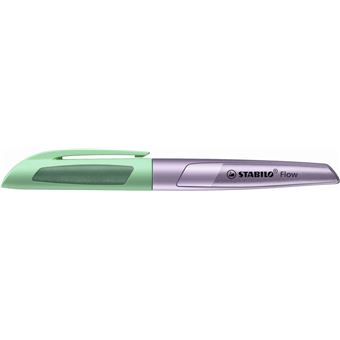 Stylo plume Stabilo Flow cosmetic Vert et Violet