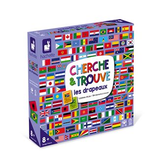 Jeu de société Janod Cherche et trouve les drapeaux