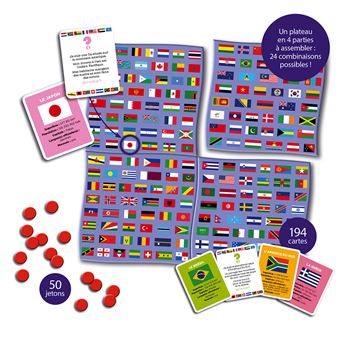 Jeu de société Janod Cherche et trouve les drapeaux