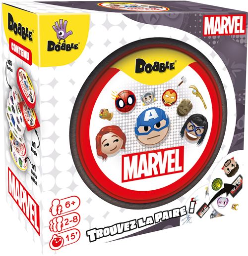 Jeu D'Ambiance Asmodee Dobble Marvel Emoji – Jeu D'Observation Pour Toute La Famille, DOBMARE07FR - vue 4