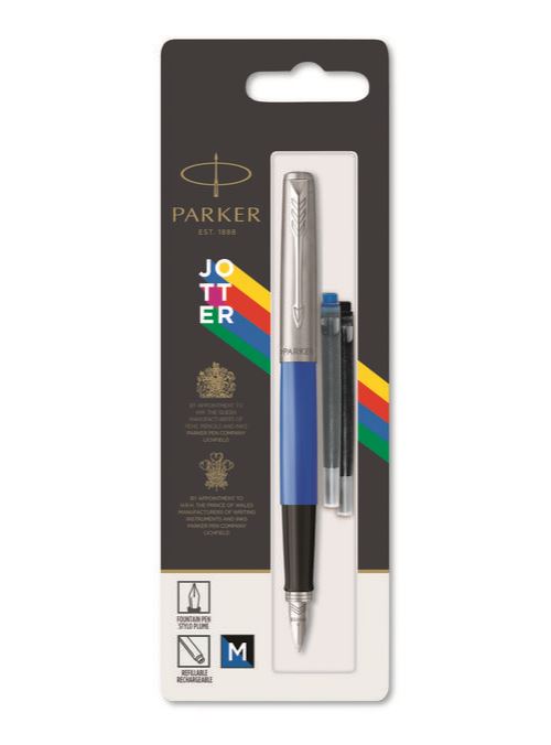 Parker Stylo plume JOTTER ORIGINAL Bleu C.T. - Lot de 2