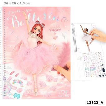 Dessin et coloriage enfant Top Model Carnet Coloriage Create Ballet