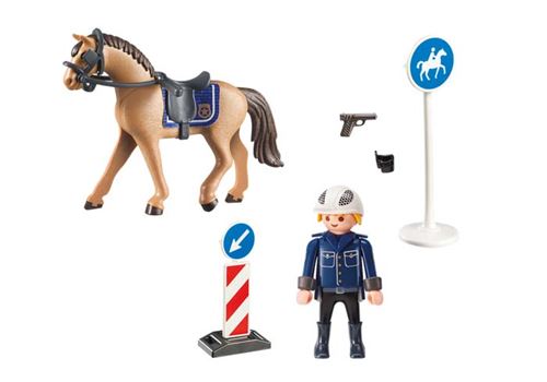 playmobil cheval police