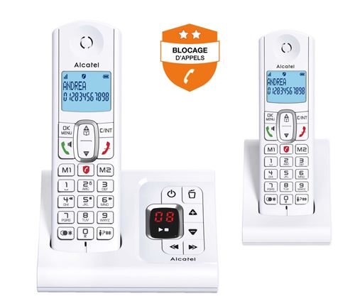 Alcatel F670 Voice Duo White