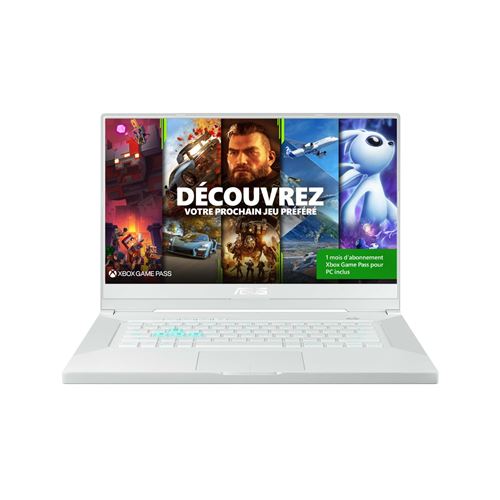 PC Portable Gaming Asus DASH-TUF516PR-AZ024T 15,6 Intel Core i7 16 Go RAM 1 To SSD Blanc claire de lune
