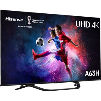 TV HISENSE 50A63H 4K HDR Smart TV Dolby Vision pied central 2022