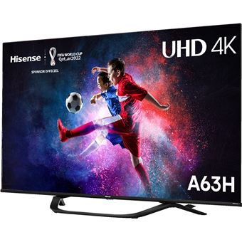 TV HISENSE 50A63H 4K HDR Smart TV Dolby Vision pied central 2022