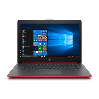 PC Portable HP 14-cm0035nf 14" Rouge et Argent Cendré (AMD A6, 4 Go RAM, 128 Go SSD)