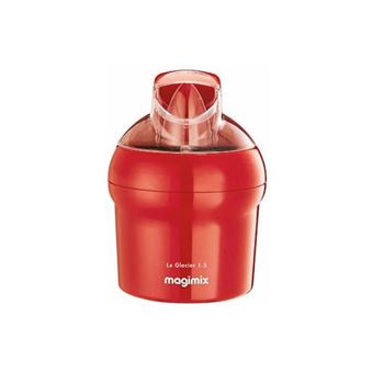 Sorbetiere agiix LE GLACIER 11669 1.5 L ROUGE - 11669 | Darty