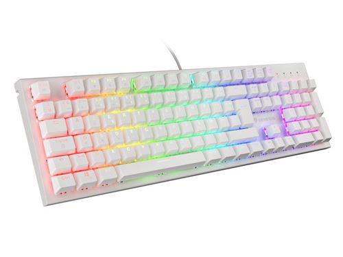 Clavier Gaming filaire Azerty Genesis Thor 303 Blanc