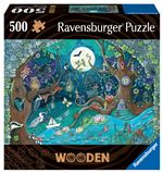 Puzzle en bois 500 pièces Ravensburger Forêt fantastique