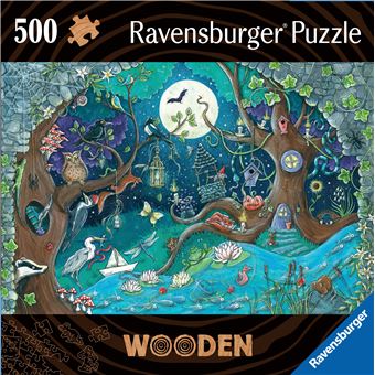 Puzzle en bois 500 pièces Ravensburger Forêt fantastique