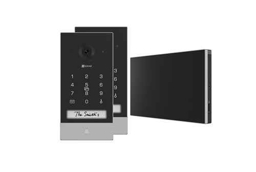 Kit Visiophone Ezviz HP7 2 entrées Noir et Gris