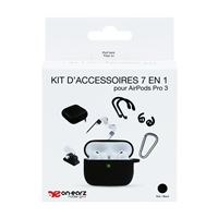 Kit d'accessoires 7 en 1 On Earz Mobile Gear Noir pour AirPods Pro 3