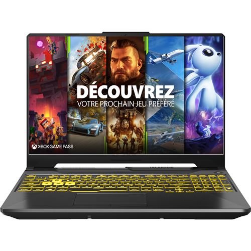 PC Portable Gaming Asus A15-Tuf566Iu-Al140T 15.6" Amd Ryzen 7 16 Go Ram 256 Go SSD + 1 To Sata Gris