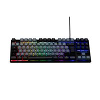The G-Lab Bedraad Frans Azerty Gaming toetsenbord Keyz Caesium TKL GB Grijs en Zwart