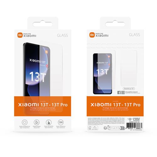 Liilaa Verre Trempé Pour Xiaomi Mi 13T / 13T Pro, 2 Pièces Film Protection écran Et 2 Pièces Caméra Arrière Protecteur, Anti-Rayures,Dureté 9H Glass, HD Transparent