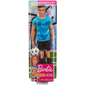 Barbie Ken Footballeur Maillot N°10 – Poupée 29 Cm Avec Ballon Et Chaussures