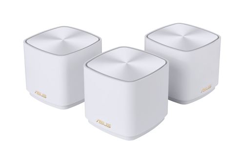 Pack De 3 Routeurs Sans Fil Bi-Bande Asus Zenwifi Xd4 Plus Blanc