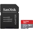 Carte mémoire micro SDHC et SDXC SanDisk Ultra PLUS UHS-I Class 10 64 Go + Adaptateur SD