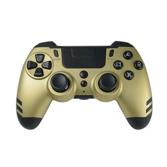 Steelplay Slim Pack - Manette de jeu - sans fil - 2.4 GHz - or - pour Sony PlayStation 4, PC, Sony PlayStation 3 - 1