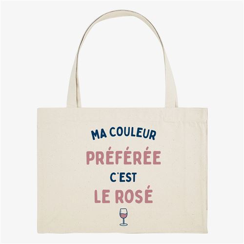 Tote bag Kapsul Ma couleur préférée c'est le rosé XXL