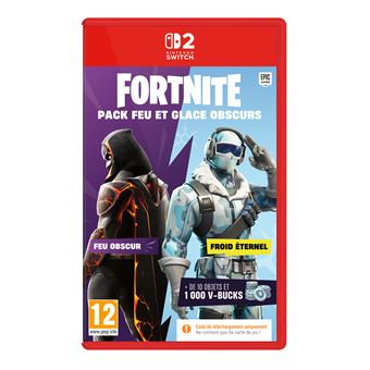 Fortnite Darkfire Ice Bundle Code in a box Nintendo Switch