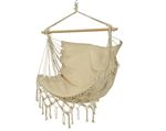 Chaise Kaemingk Hamac Coton Polyester Beige avec franges