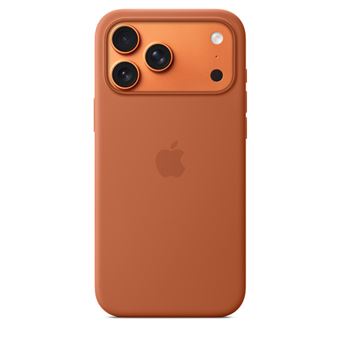 Coque Apple en silicone avec MagSafe terracotta pour iPhone 17 Pro Max - 1