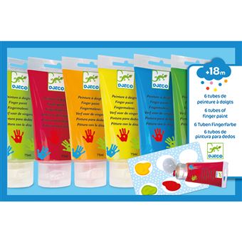 Peinture Au Doigt Funto 10 Couleurs Lavable Non Toxique - Pour Tout-Petits