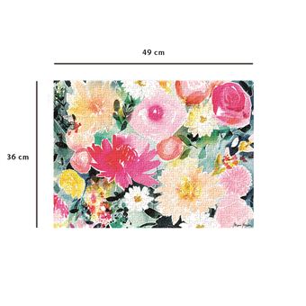 Puzzle Nathan Dahlias et roses Marie Boudon Collection Carte blanche 500 pièces