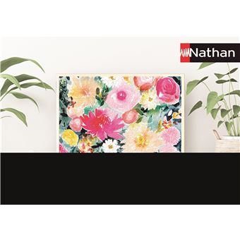 Puzzle Nathan Dahlias et roses Marie Boudon Collection Carte blanche 500 pièces