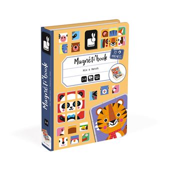 Jeu éducatif magnétique Janod Magneti'book Mix et Match
