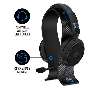 Pack Casque Gaming filaire + Support Stealth C6100 Noir carbone