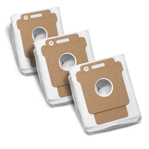 Sacs D'Aspirateur Irobot pour Bases Autoempty et Autowash Pack De 3 Blanc