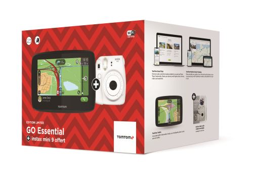 Pack GPS TomTom Go Essential 5 + Appareil photo Instax Mini 9