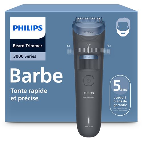 Tondeuse Homme Philips Bleu et Gris BT3617/15