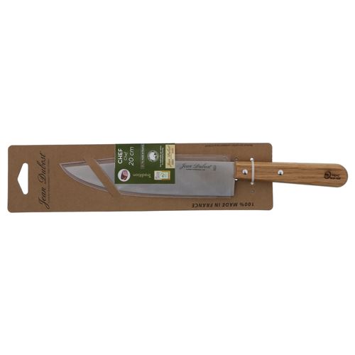 Couteau Chef en acier inoxydable Jean Dubost lame 20 cm Argent et Marron
