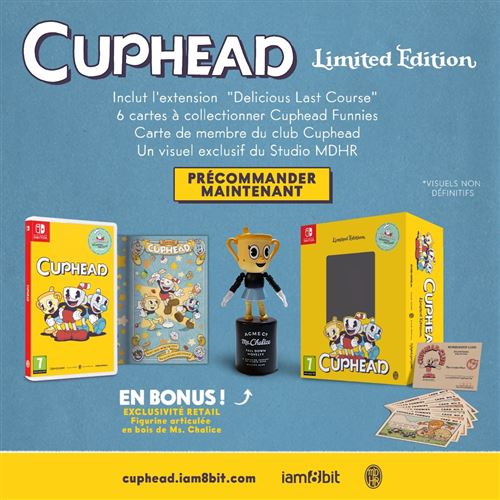 Pochette avant du jeu Cuphead Limited Edition Nintendo Switch