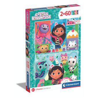 Puzzle 2 x 60 pièces Clementoni Gabby's Dollhouse - 1
