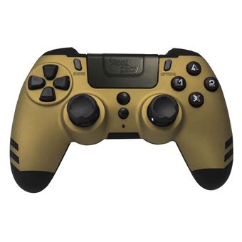 Steelplay MetalTech - Manette de jeu - sans fil - 2.4 GHz - or - pour PC, Sony PlayStation 3, Sony PlayStation 4