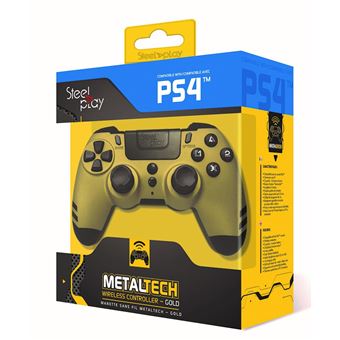 Steelplay MetalTech - Manette de jeu - sans fil - 2.4 GHz - or - pour PC, Sony PlayStation 3, Sony PlayStation 4