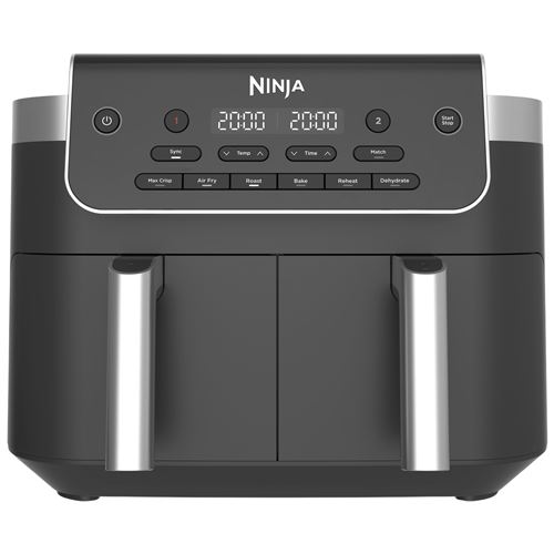 Friteuse Sans Huile Ninja Dz801Eu Foodi Max Dualzone 6-En-1 7,6L Noir