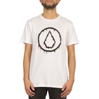 T-Shirt Homme Volcom Gris Taille M - Manches Courtes, Pré-rétréci, Fabriqué Au Mexique