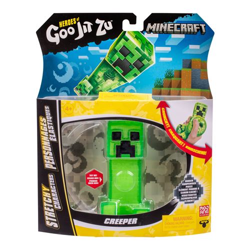 Figurine extensible GOO JIT ZU Minecraft Creeper 11 cm Texture élastique Extensible 3x - vue 4
