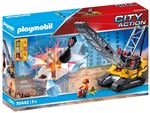 Playmobil City Action 70442 Dragline avec mur de construction