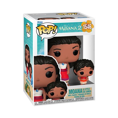 Funko Pop! & Buddy: Moana 2 - Figura coleccionable de Moana y su compañero