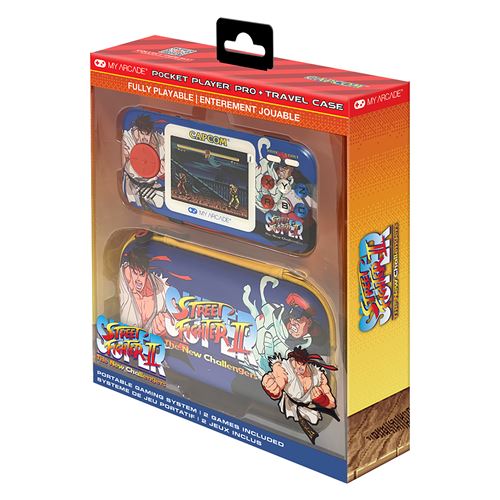 Système gaming portable Just For Games Pocket Player Pro Super Street Fighter II + Housse de transport