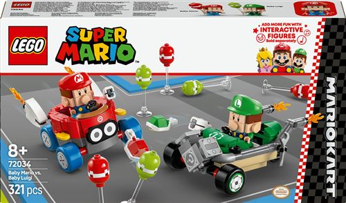 LEGO® Super Mario™ 72034 Mario Kart™ Bébé Mario contre Bébé Luigi