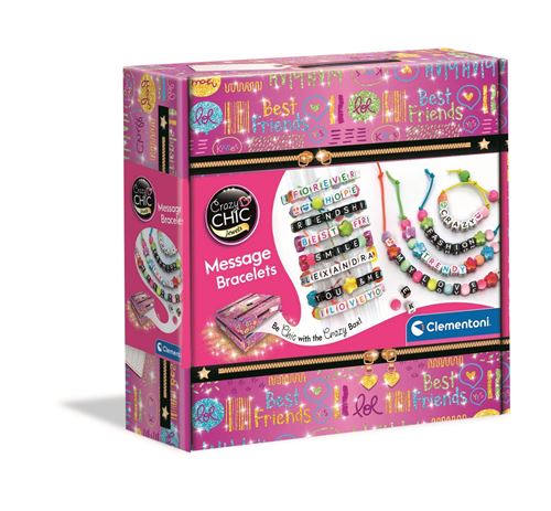 Kit créatif Clementoni Messages Bracelets